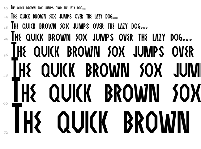 Elektra Assassin font waterfall
